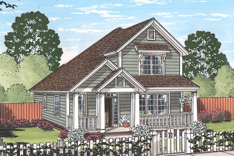 House Plan Design - Country Exterior - Front Elevation Plan #513-2165