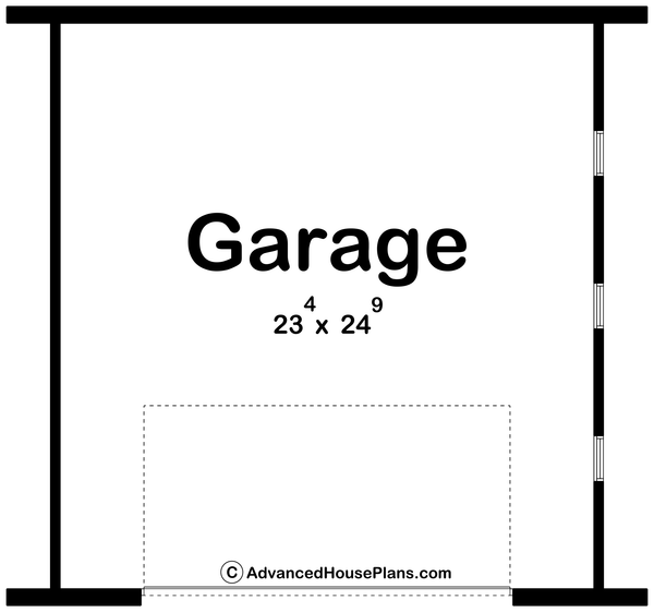 Home Plan - Floor Plan - Main Floor for Beach House Plan #455-753, 0 bath