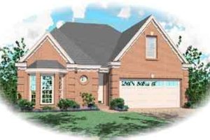 European Exterior - Front Elevation Plan #81-509