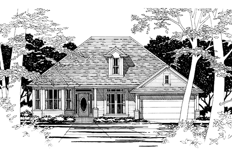 Architectural House Design - Ranch Exterior - Front Elevation Plan #472-131