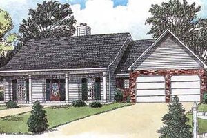 Traditional Exterior - Front Elevation Plan #16-125