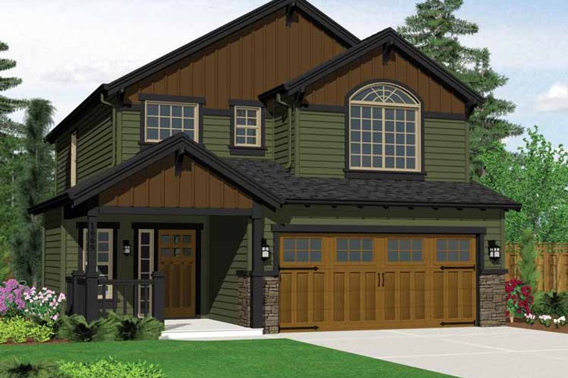 House Design - Exterior - Front Elevation 3 for Craftsman House Plan #943-14 - 3 bed, 2.5 bath