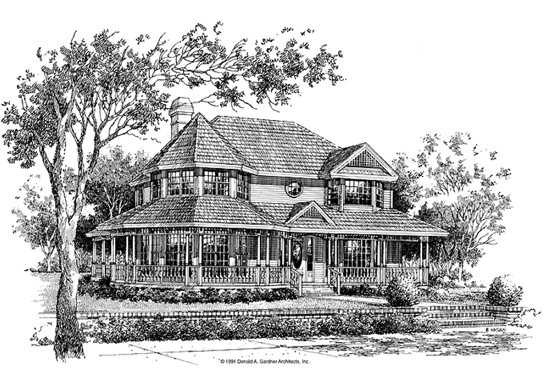 Home Plan - Exterior - Front Elevation 3 for Victorian House Plan #929-144 - 4 bed, 3.5 bath