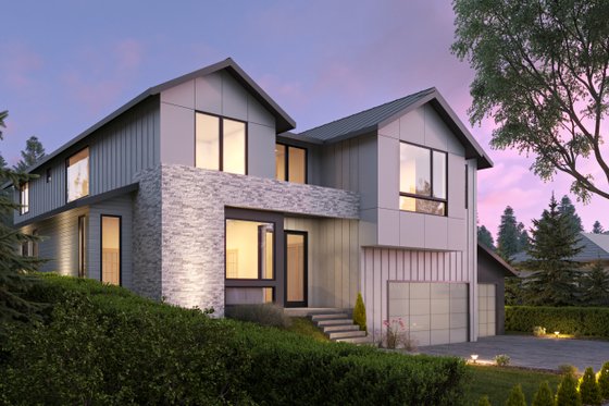 Exterior - Other Elevation 1 for Contemporary House Plan #1066-175 - 5 bed, 4.5 bath