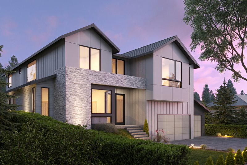 Architectural House Design - Exterior - Other Elevation 1 for Contemporary House Plan #1066-175 - 5 bed, 4.5 bath
