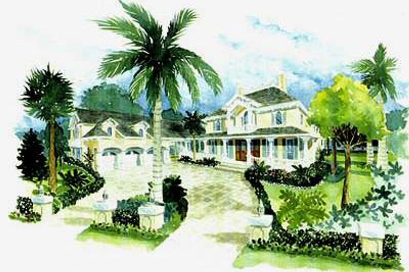 House Blueprint - Exterior - Other Elevation 1 for Southern House Plan #27-207 - 4 bed, 5 bath