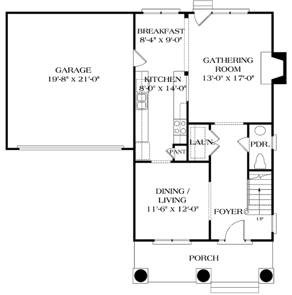 Home Plan - Classical Floor Plan - Main Floor Plan #453-206