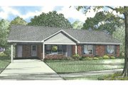 Ranch Style House Plan - 3 Beds 2 Baths 1166 Sq/Ft Plan #17-3297 
