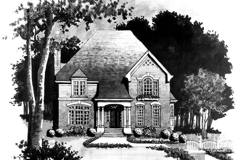 Dream House Plan - Country Exterior - Front Elevation Plan #429-60