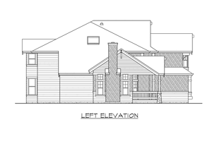 Exterior - Other Elevation 1 for Craftsman House Plan #132-212 - 4 bed, 2.5 bath