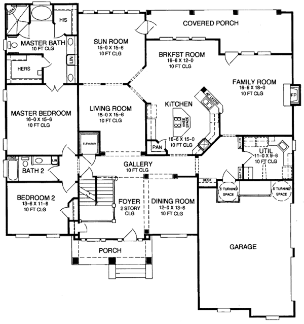 House Plan Design - Country Floor Plan - Main Floor Plan #952-251