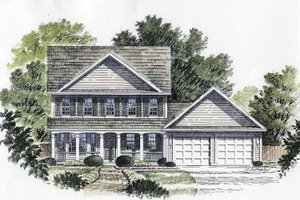 House Blueprint - Classical Exterior - Front Elevation Plan #316-130