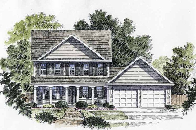Dream House Plan - Classical Exterior - Front Elevation Plan #316-130
