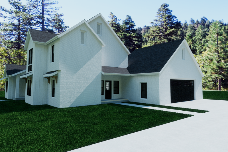 House Blueprint - Photo 10 for Farmhouse House Plan #1109-20 - 4 bed, 3 bath