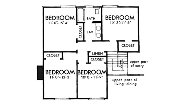 Dream House Plan - Prairie Floor Plan - Upper Floor Plan #320-1306
