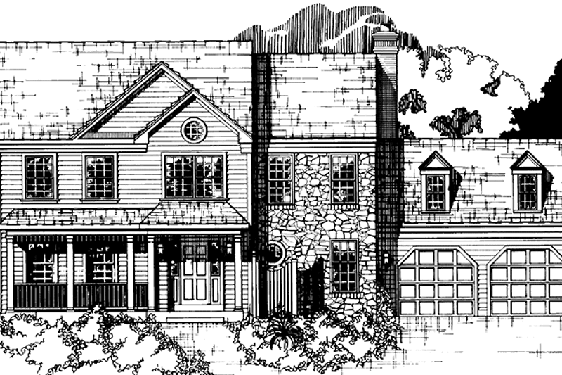 Dream House Plan - Country Exterior - Front Elevation Plan #953-79