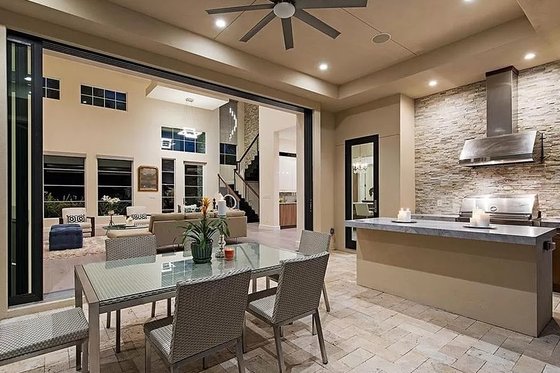 Exterior - Outdoor Living 2 for Contemporary House Plan #548-59 - 4 bed, 4.5 bath
