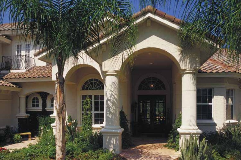 Home Plan - Exterior - Front Elevation 4 for Mediterranean House Plan #417-748 - 4 bed, 4.5 bath