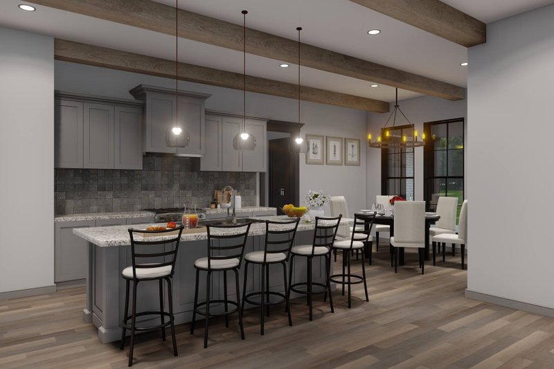 Architectural House Design - Interior - Kitchen for European House Plan #923-437 - 3 bed, 3.5 bath