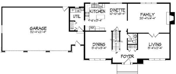 Home Plan - Country Floor Plan - Main Floor Plan #51-876