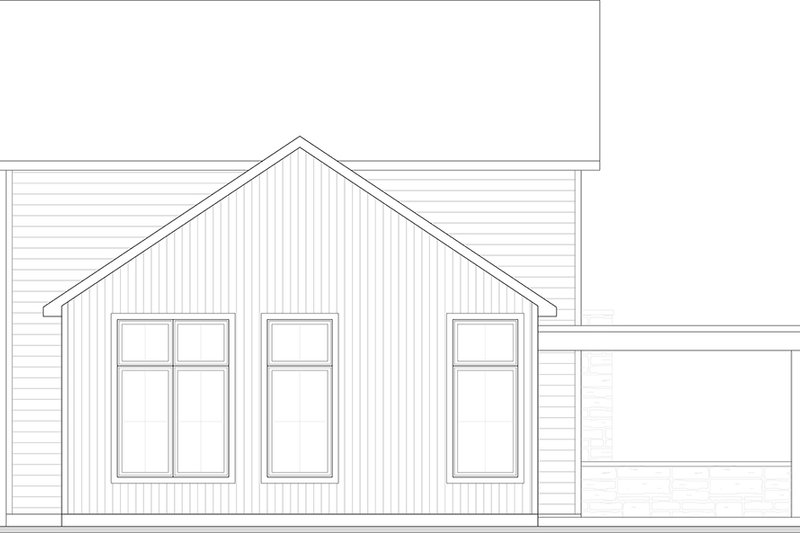 Architectural House Design - Exterior - Rear Elevation for Modern House Plan #23-2865 - 3 bed, 1.5 bath