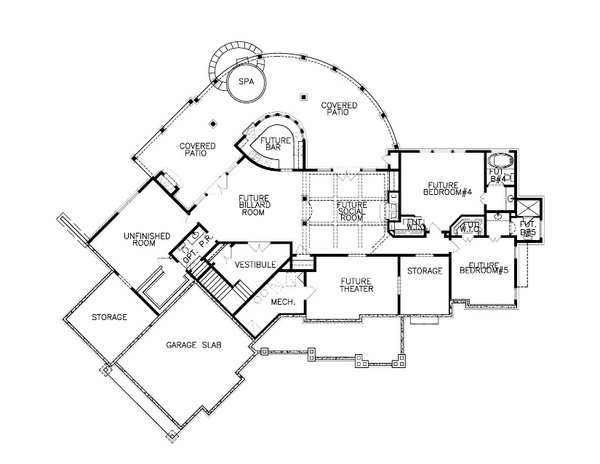 House Blueprint - Craftsman Floor Plan - Other Floor Plan #54-515