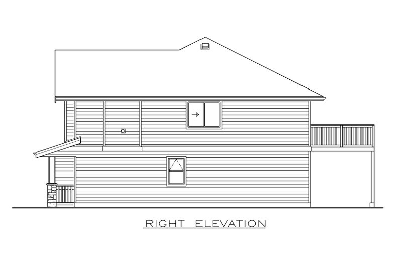 Home Plan - Exterior - Other Elevation 1 for Craftsman House Plan #1100-138 - 3 bed, 2 bath