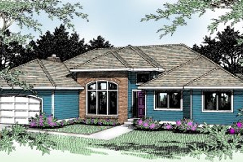 Architectural House Design - Traditional Exterior - Front Elevation Plan #89-101