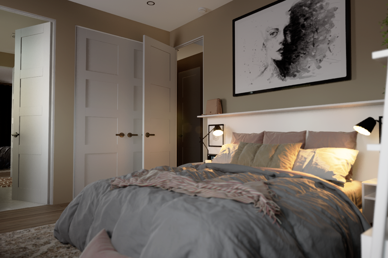 Architectural House Design - Interior - Bedroom 4 for Prairie House Plan #48-1069 - 4 bed, 3.5 bath