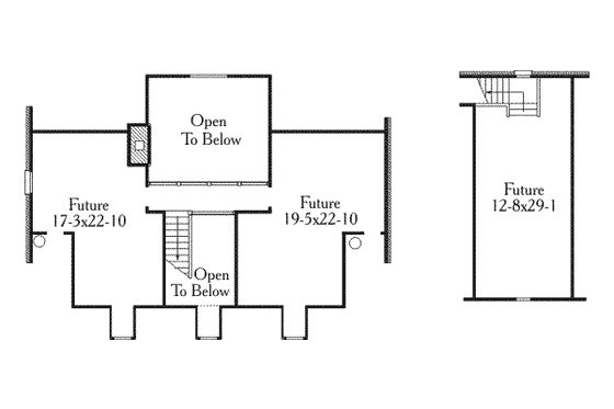 Floor Plan - Other Floor for Southern House Plan #406-172 - 3 bed, 2.5 bath
