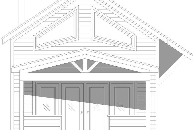 Dream House Plan - Exterior - Front Elevation 3 for Contemporary House Plan #932-1126 - 1 bed, 1 bath