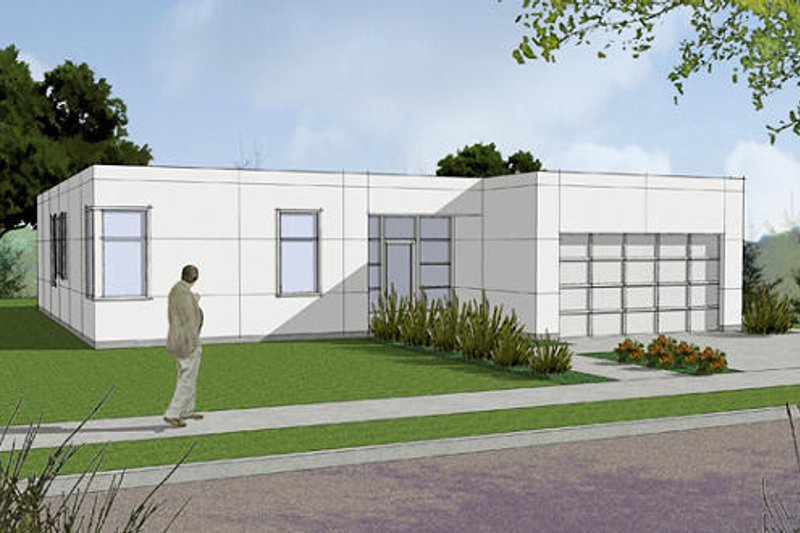 House Design - Modern Exterior - Front Elevation Plan #48-470
