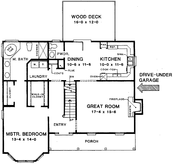 Farmhouse Floor Plan - Main Floor Plan #10-217