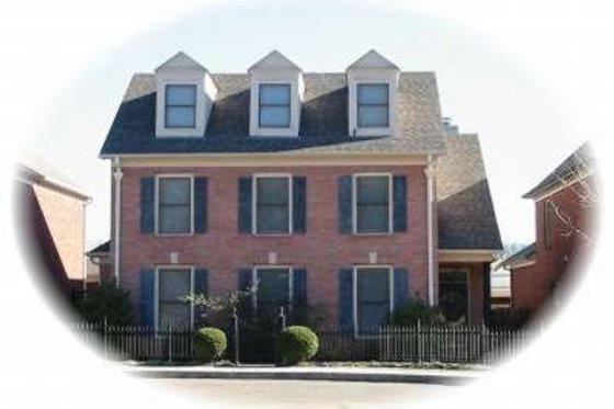 Exterior - Front Elevation for Colonial House Plan #81-1026 - 3 bed, 2.5 bath