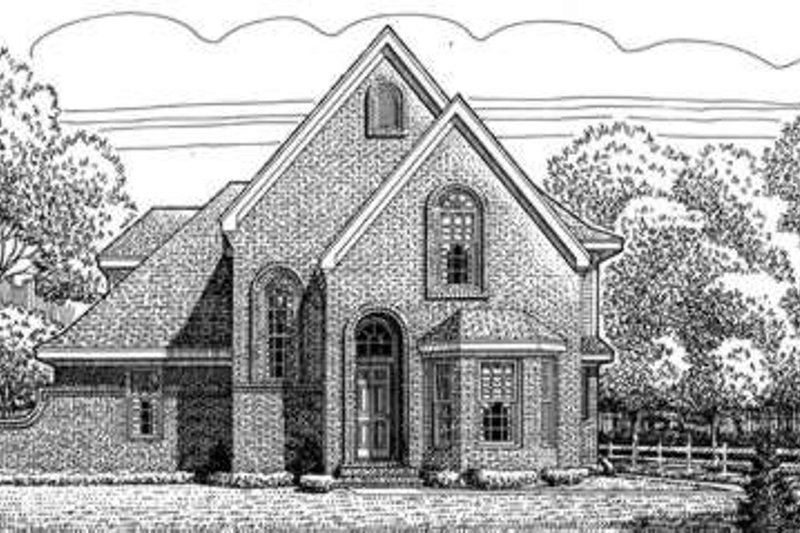 House Plan Design - European Exterior - Front Elevation Plan #410-370