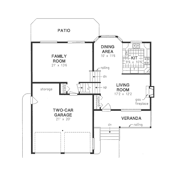 Traditional Floor Plan - Main Floor Plan #18-9506