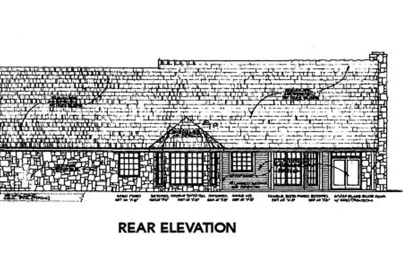 Home Plan - Exterior - Rear Elevation for Country House Plan #310-561 - 3 bed, 2.5 bath