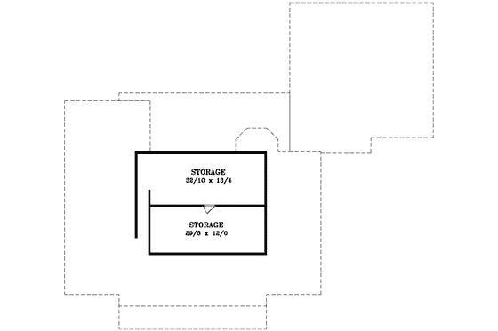 Floor Plan - Other Floor for Traditional House Plan #1-1201 - 2 bed, 2 bath