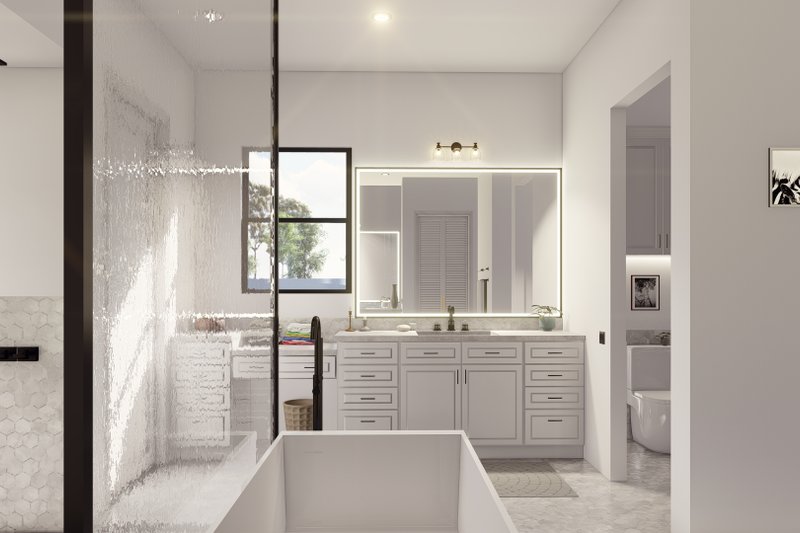 Architectural House Design - Interior - Master Bathroom 1 for Country House Plan #1110-36 - 3 bed, 3.5 bath