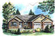 Ranch Style House Plan - 3 Beds 2 Baths 1747 Sq/Ft Plan #18-1058 