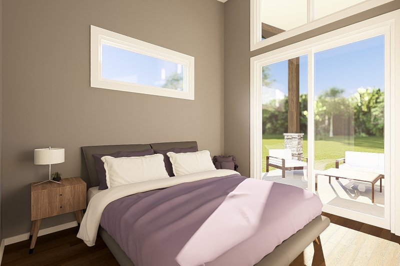 Architectural House Design - Interior - Bedroom for Contemporary House Plan #1064-442 - 2 bed, 2 bath