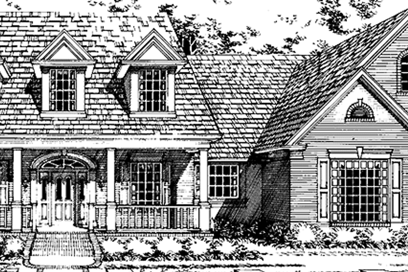 Architectural House Design - Country Exterior - Front Elevation Plan #472-315