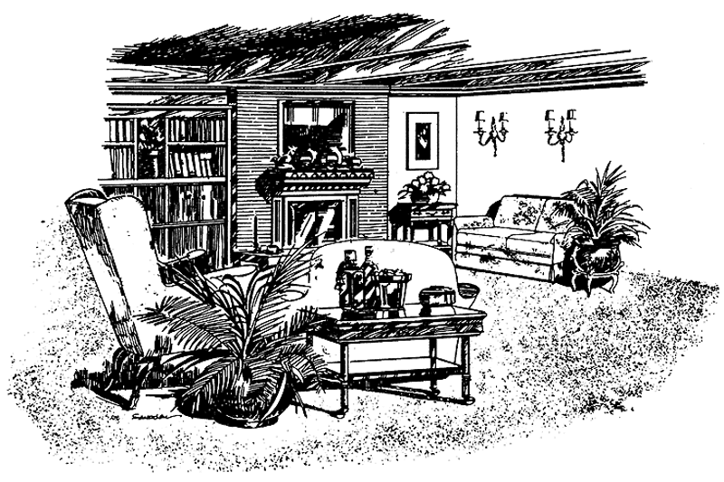 Architectural House Design - Interior - Family Room for European House Plan #47-704 - 4 bed, 2.5 bath