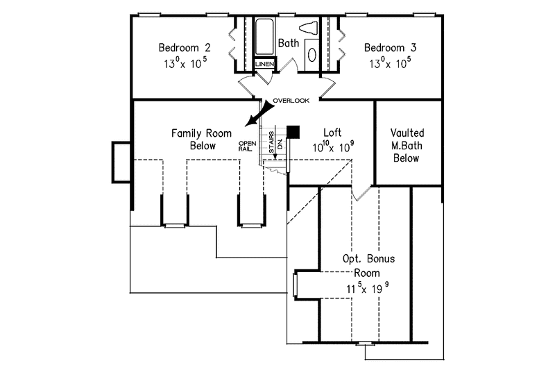 Home Plan - Floor Plan - Upper Floor for Country House Plan #927-163 - 3 bed, 2.5 bath