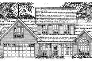 Home Plan - Country Exterior - Front Elevation Plan #42-494