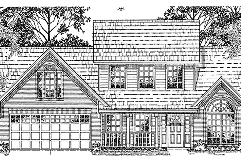 Home Plan - Country Exterior - Front Elevation Plan #42-494