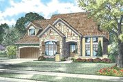 Mediterranean Style House Plan - 3 Beds 2.5 Baths 2721 Sq/Ft Plan #17-2929 