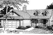 Traditional Style House Plan - 3 Beds 2 Baths 1372 Sq/Ft Plan #14-138 