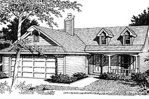 Traditional Exterior - Front Elevation Plan #14-138