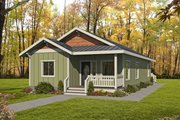 Bungalow Style House Plan - 2 Beds 1 Baths 1222 Sq/Ft Plan #117-909 